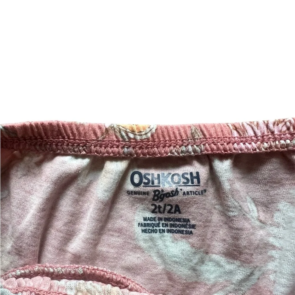 Oshkosh B’gosh Pink Floral Long Sleeve Shirt | 2T